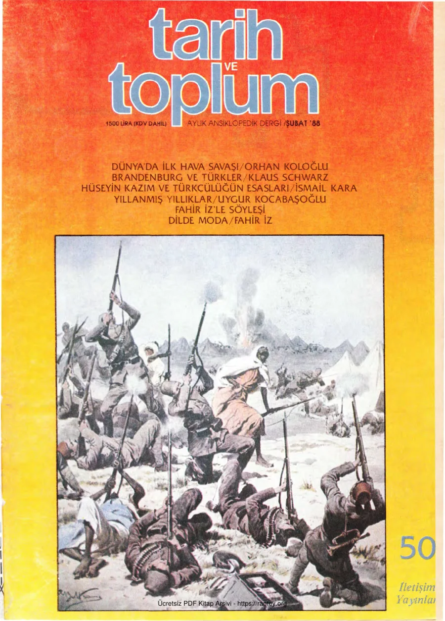 Tarih ve Toplum Sayı 050 kapak görseli