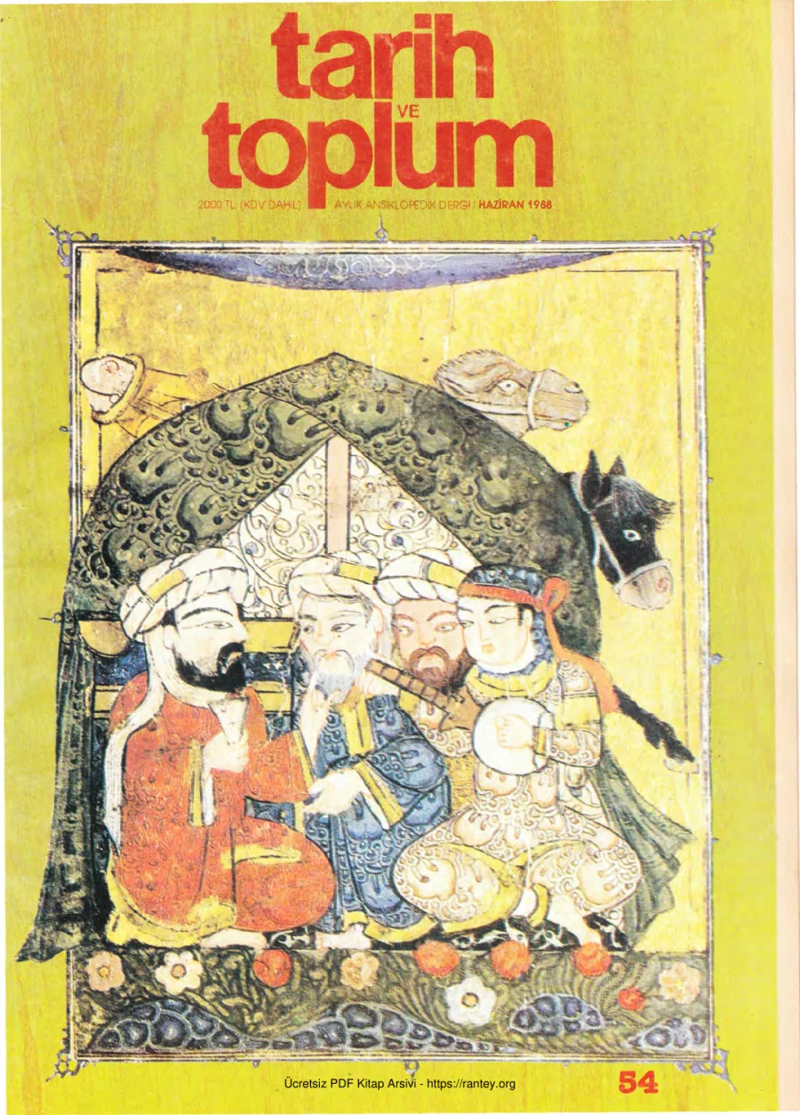 Tarih ve Toplum Sayı 054 kapak görseli