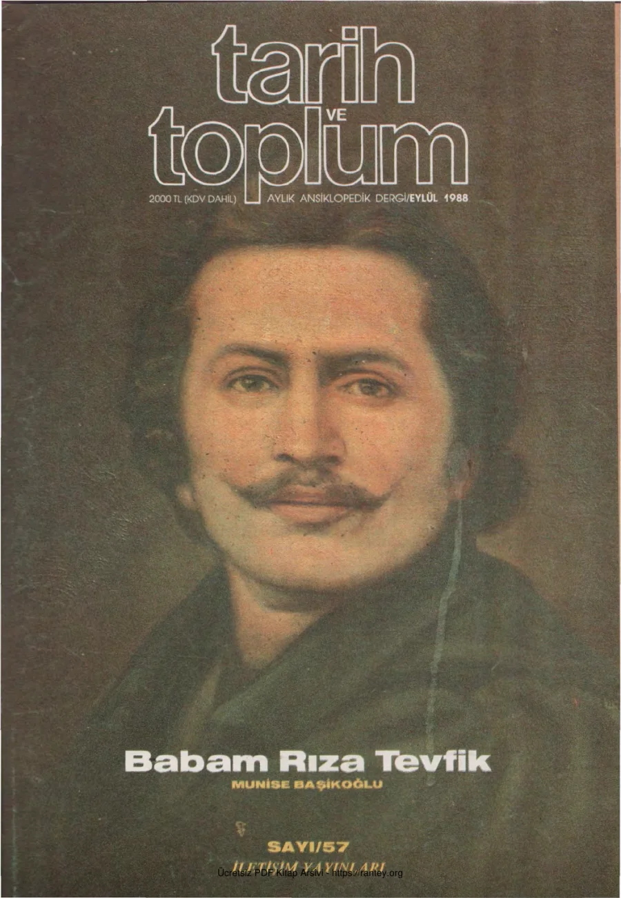 Tarih ve Toplum Sayı 057 kapak görseli