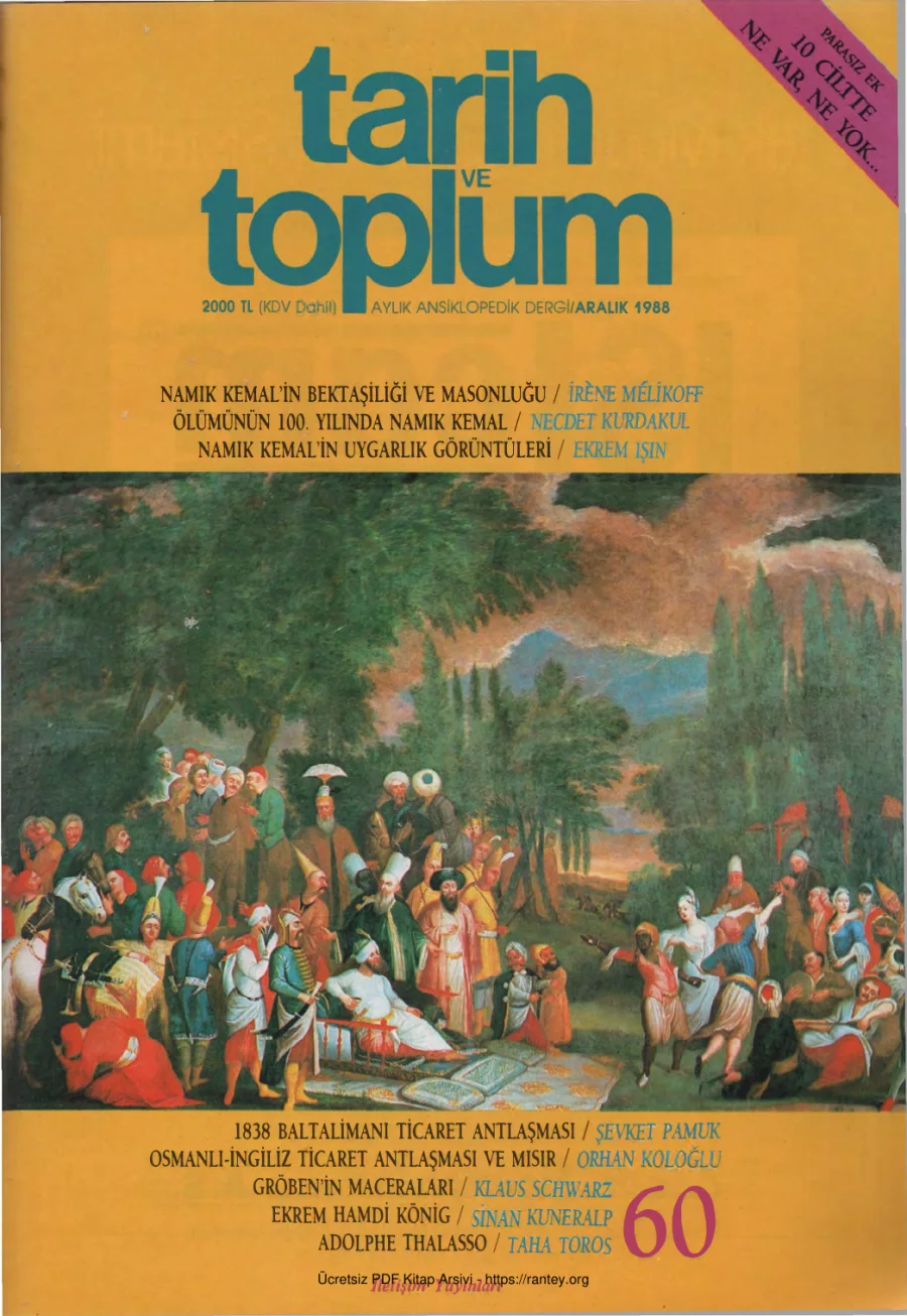 Tarih ve Toplum Sayı 060 kapak görseli