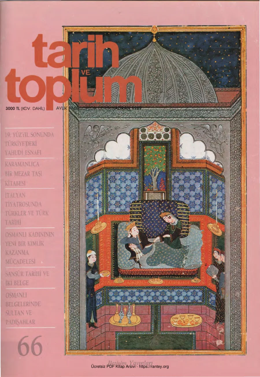Tarih ve Toplum Sayı 066 kapak görseli