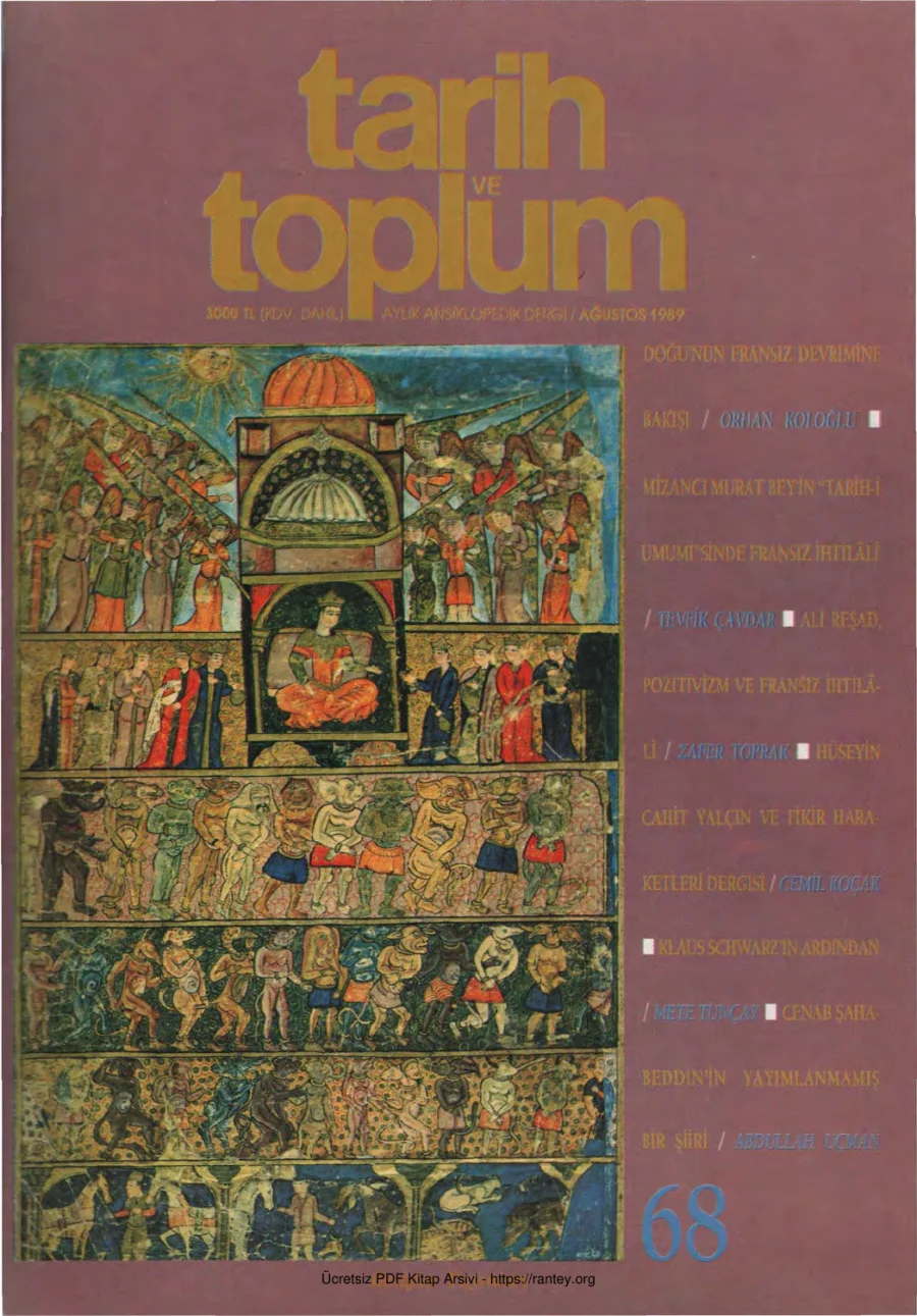 Tarih ve Toplum Sayı 068 kapak görseli