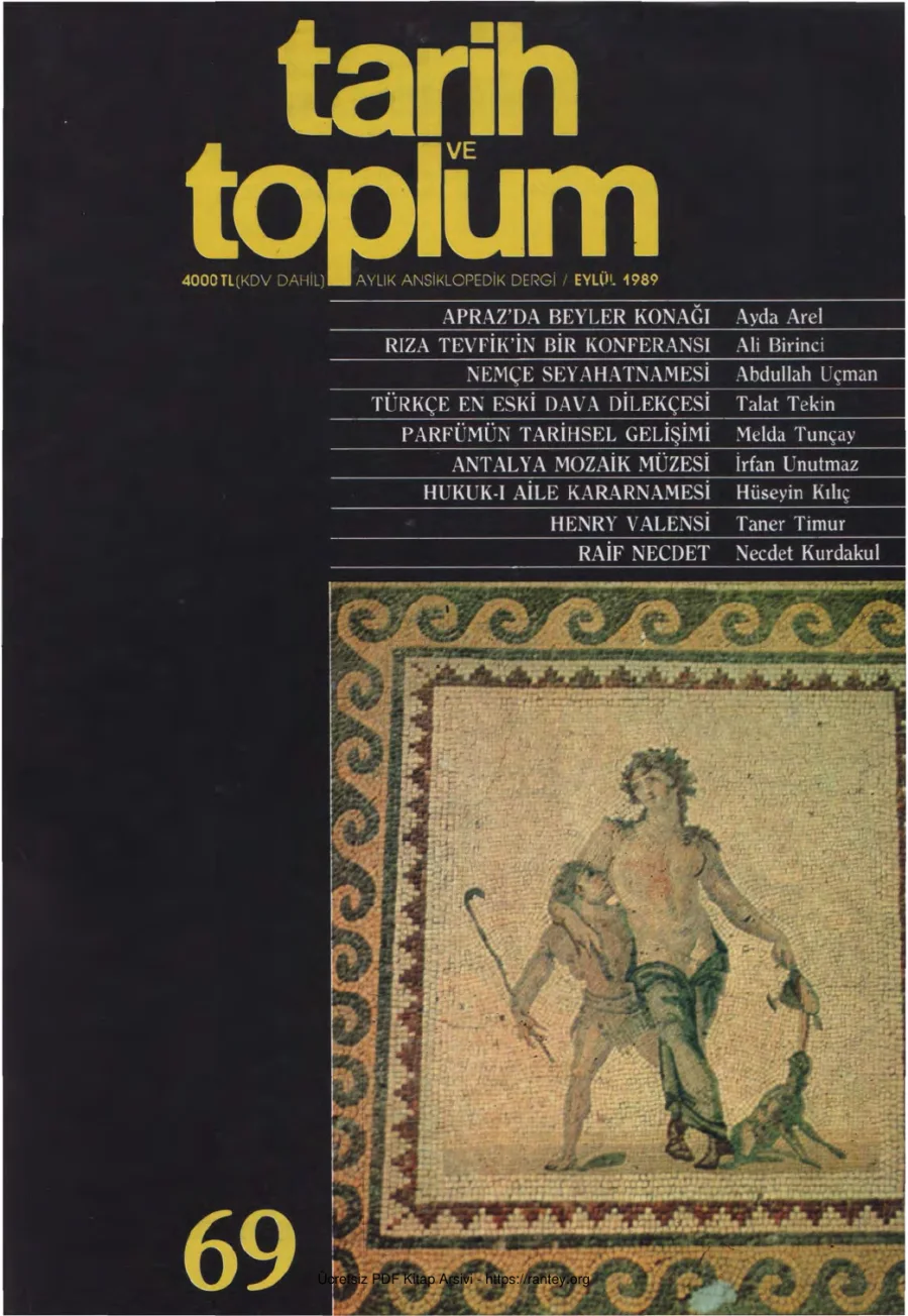 Tarih ve Toplum Sayı 069 kapak görseli