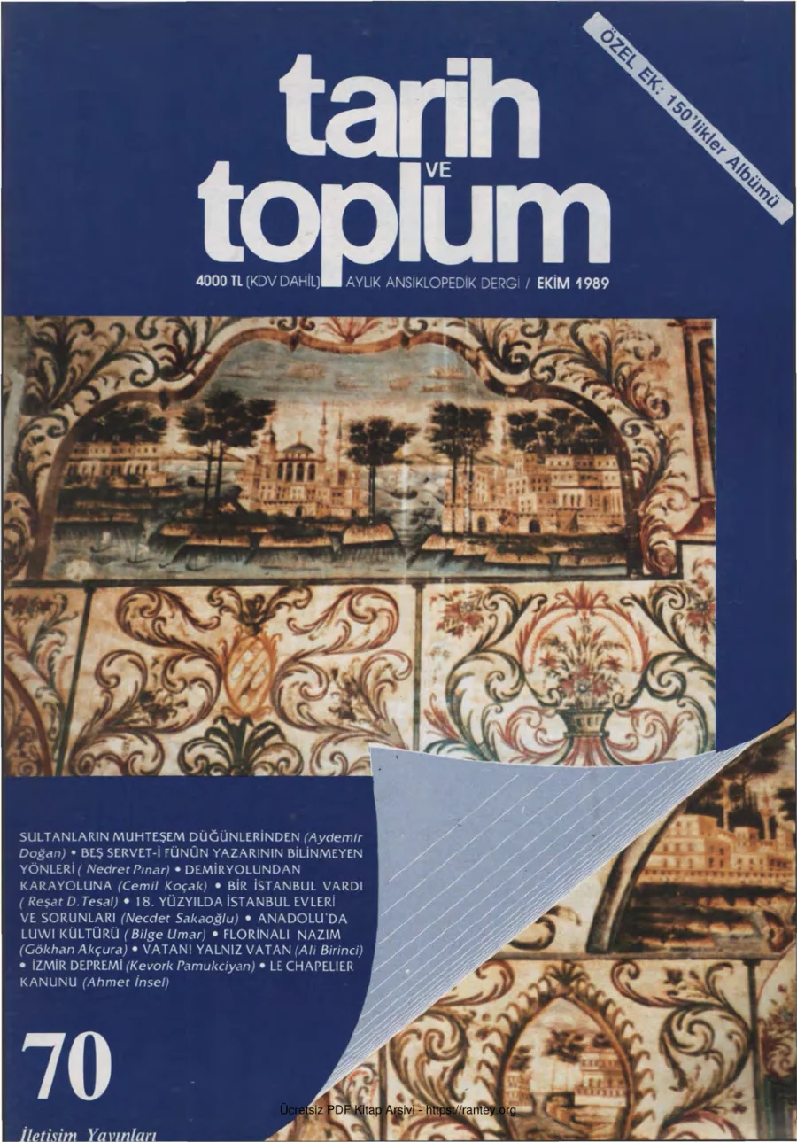 Tarih ve Toplum Sayı 070 kapak görseli