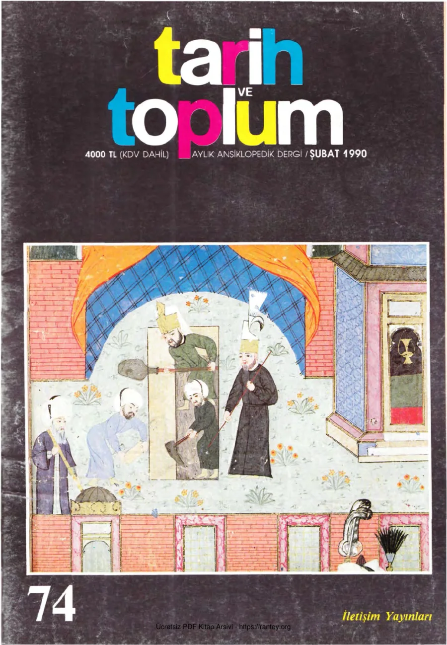 Tarih ve Toplum Sayı 074 kapak görseli