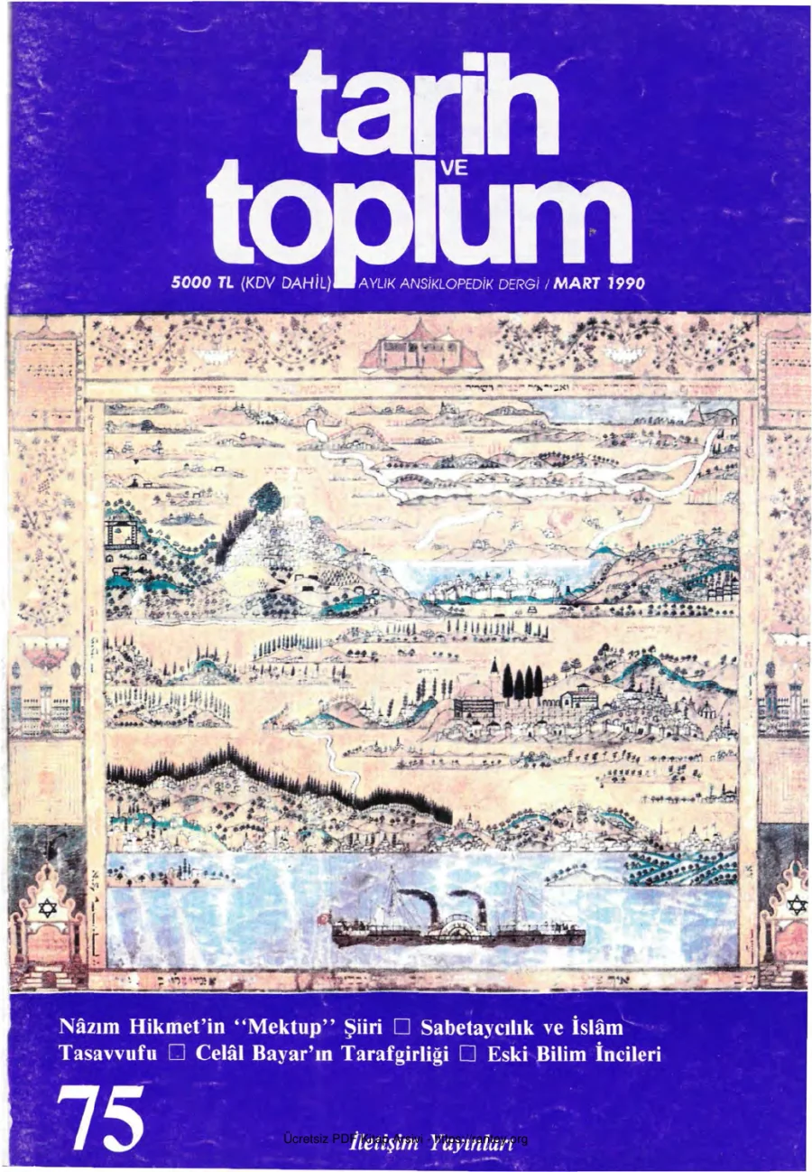 Tarih ve Toplum Sayı 075 kapak görseli