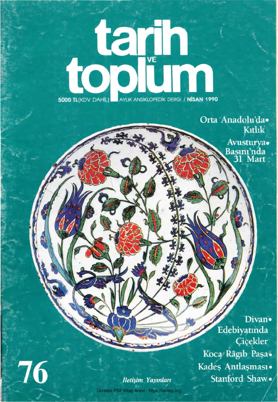Tarih ve Toplum Sayı 076 kapak görseli