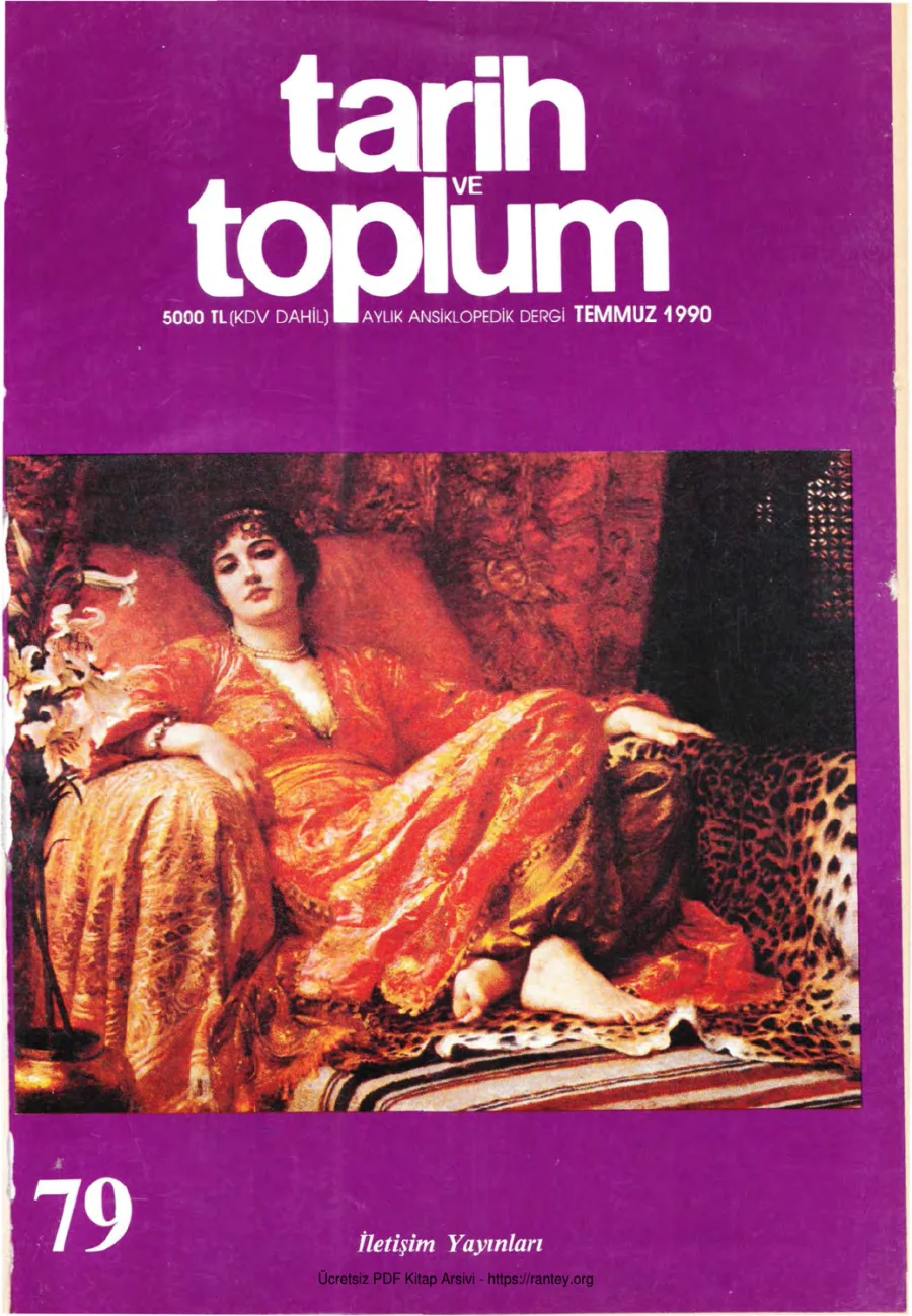 Tarih ve Toplum Sayı 079 kapak görseli