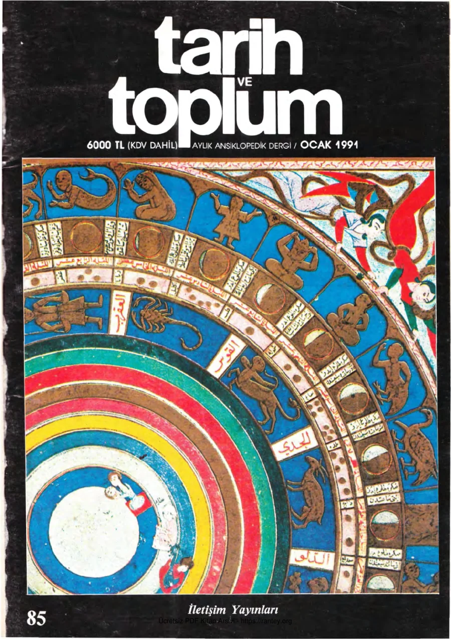 Tarih ve Toplum Sayı 085 kapak görseli