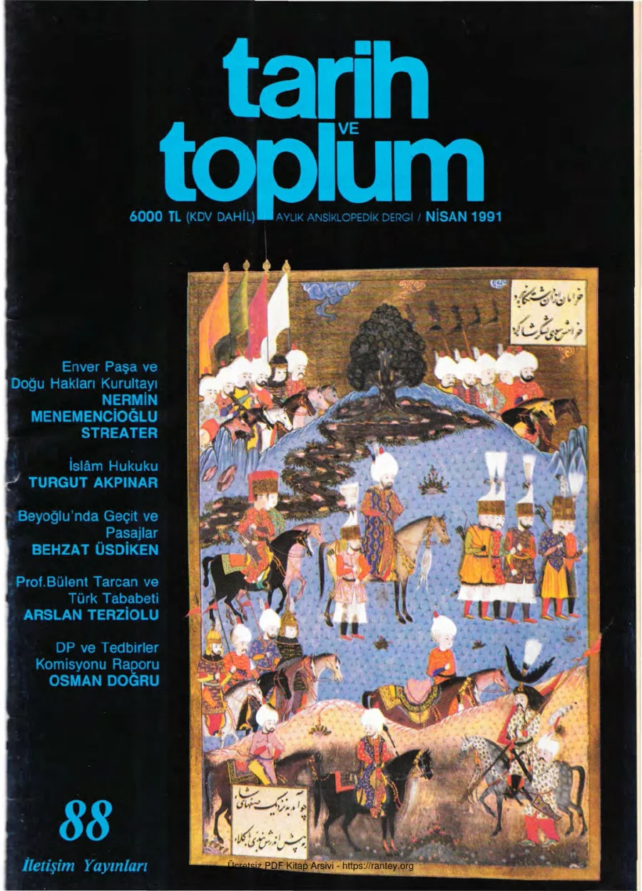 Tarih ve Toplum Sayı 088 kapak görseli