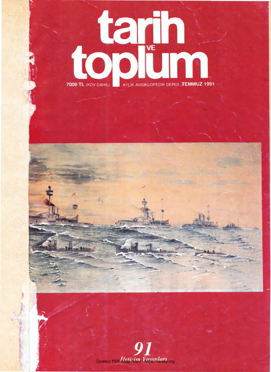 Tarih ve Toplum Sayı 091 kapak görseli