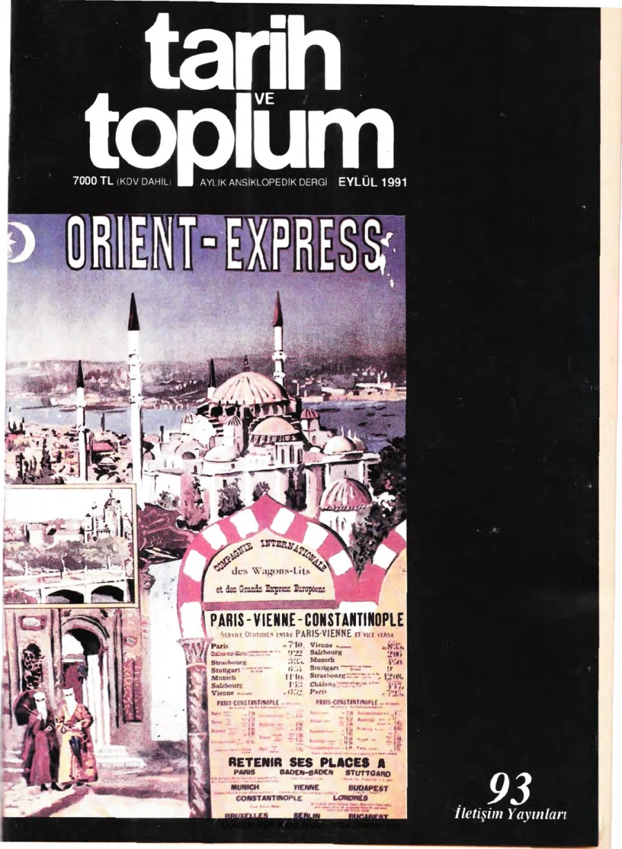 Tarih ve Toplum Sayı 093 kapak görseli