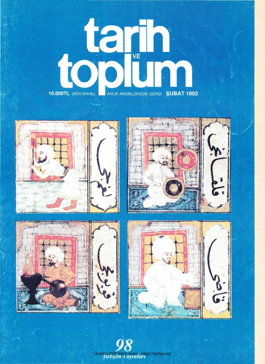 Tarih ve Toplum Sayı 098 kapak görseli
