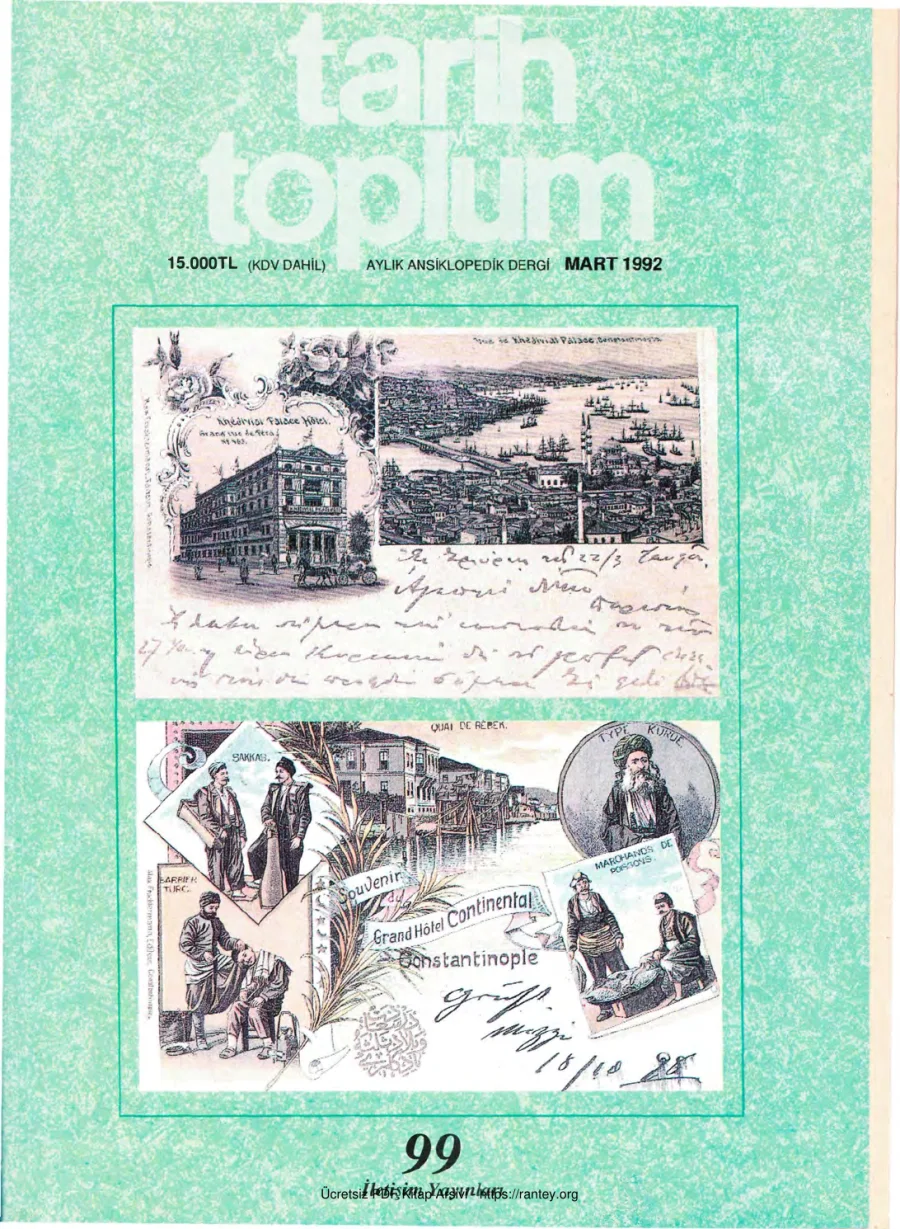 Tarih ve Toplum Sayı 099 kapak görseli