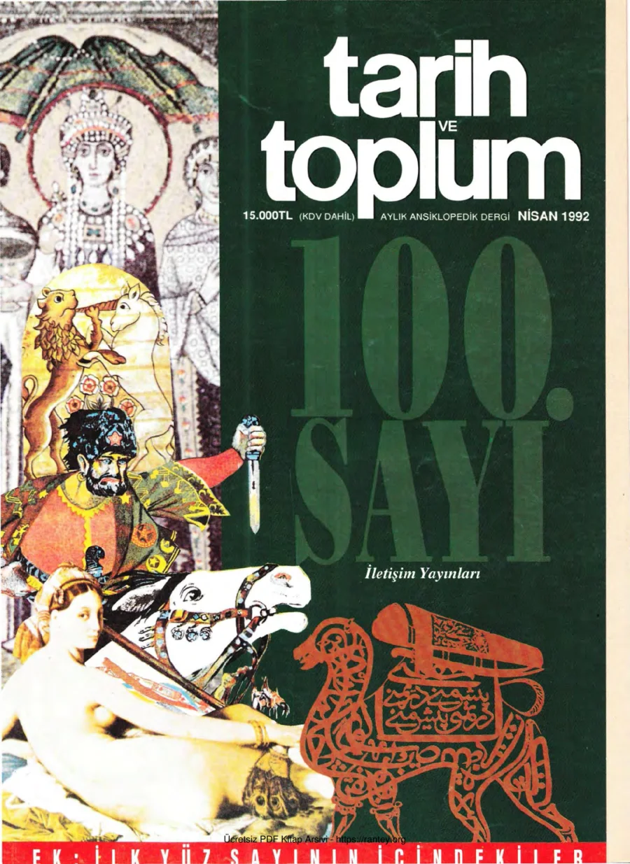 Tarih ve Toplum Sayı 100 kapak görseli