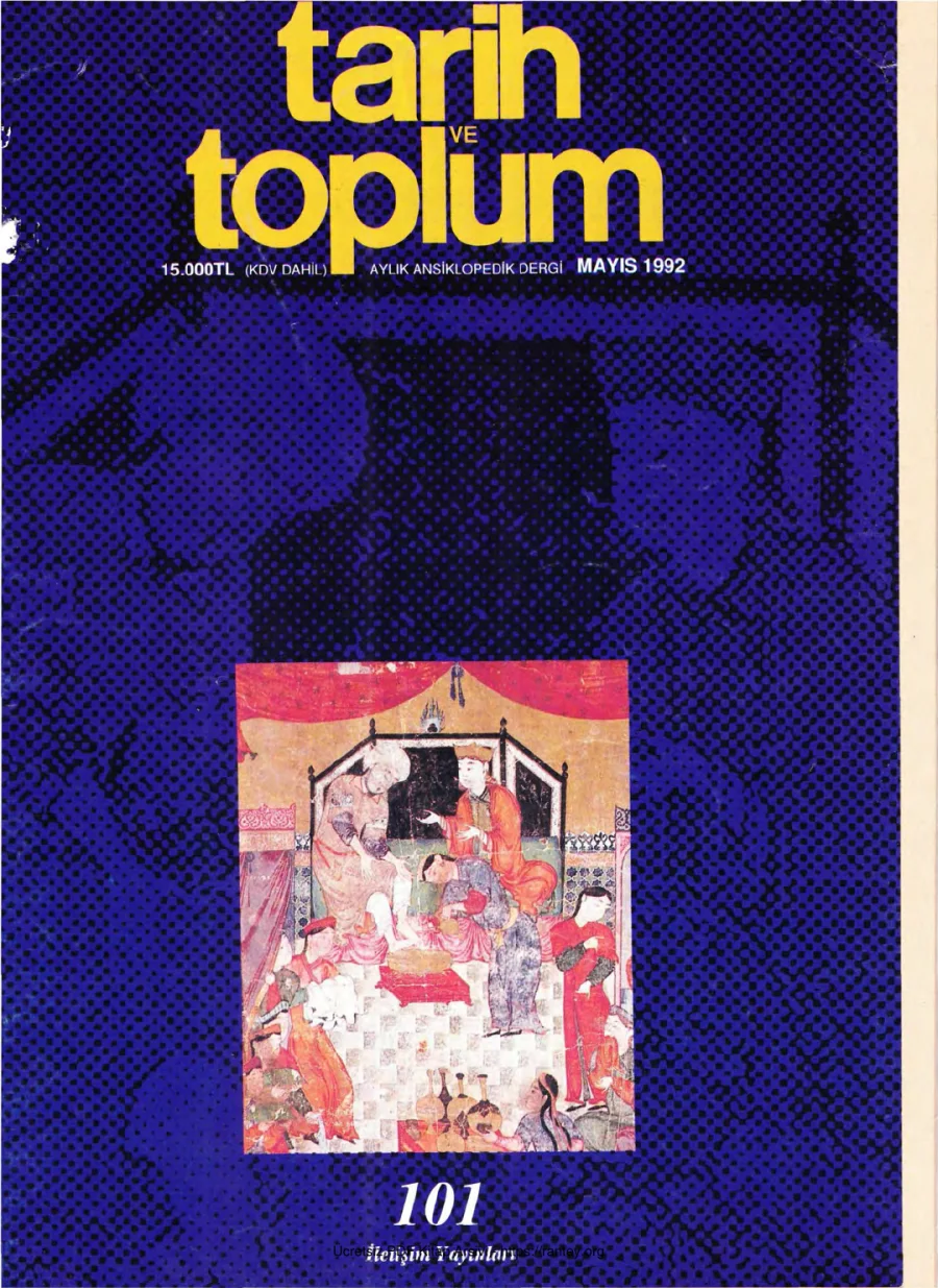 Tarih ve Toplum Sayı 101 kapak görseli