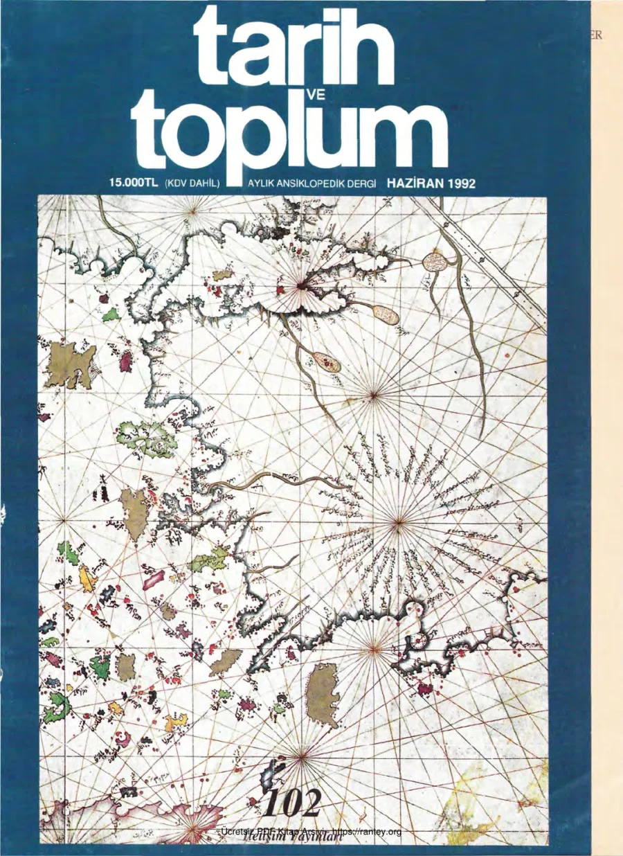 Tarih ve Toplum Sayı 102 kapak görseli