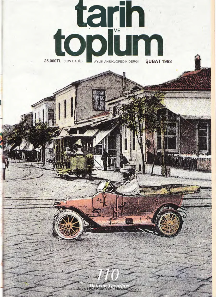 Tarih ve Toplum Sayı 110 kapak görseli