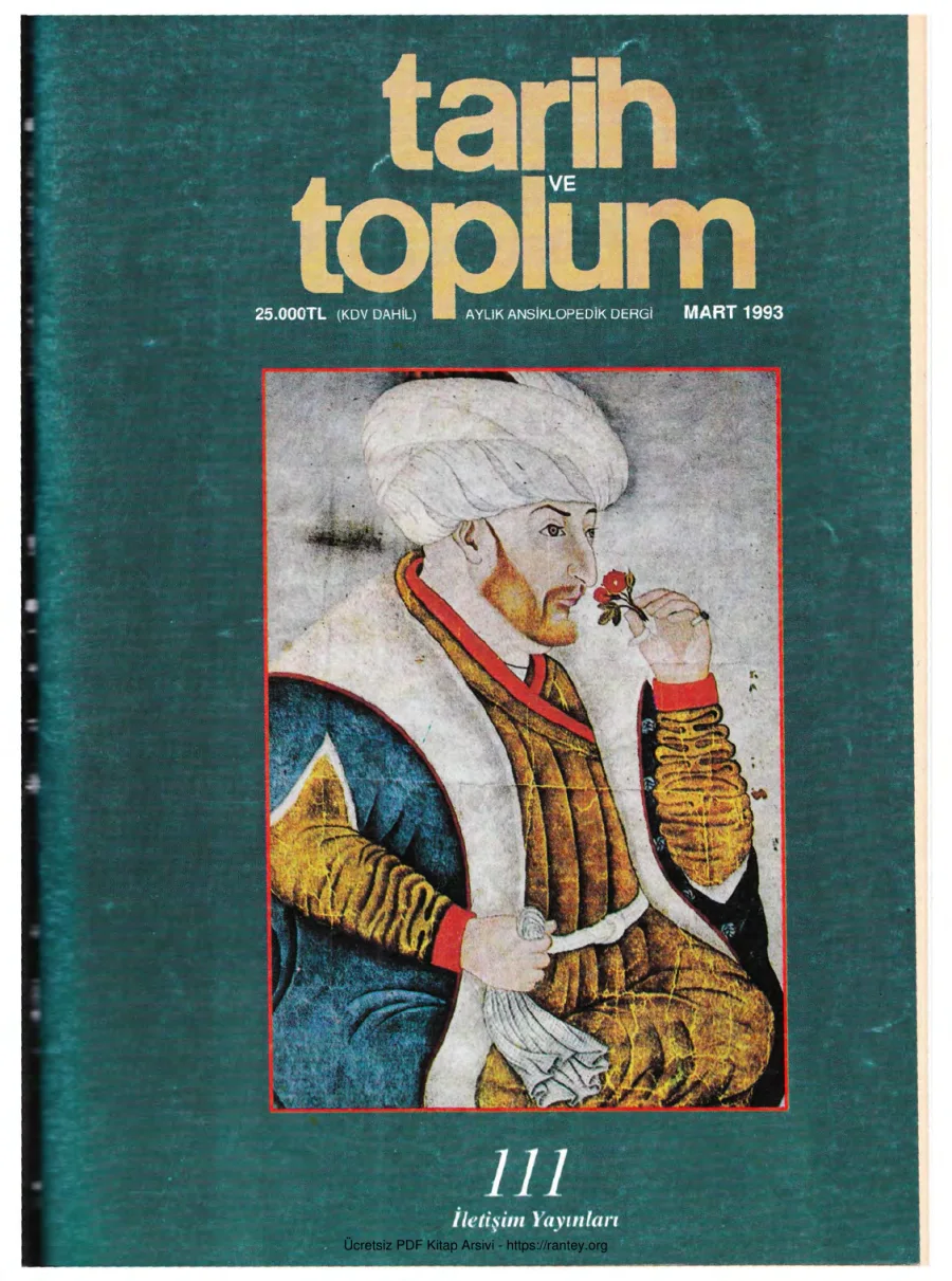 Tarih ve Toplum Sayı 111 kapak görseli