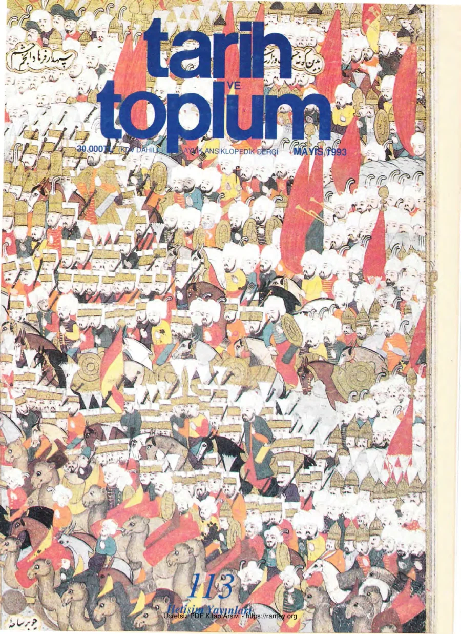 Tarih ve Toplum Sayı 113 kapak görseli