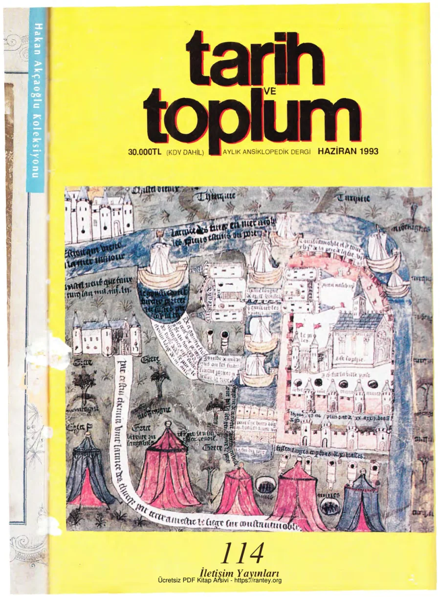 Tarih ve Toplum Sayı 114 kapak görseli