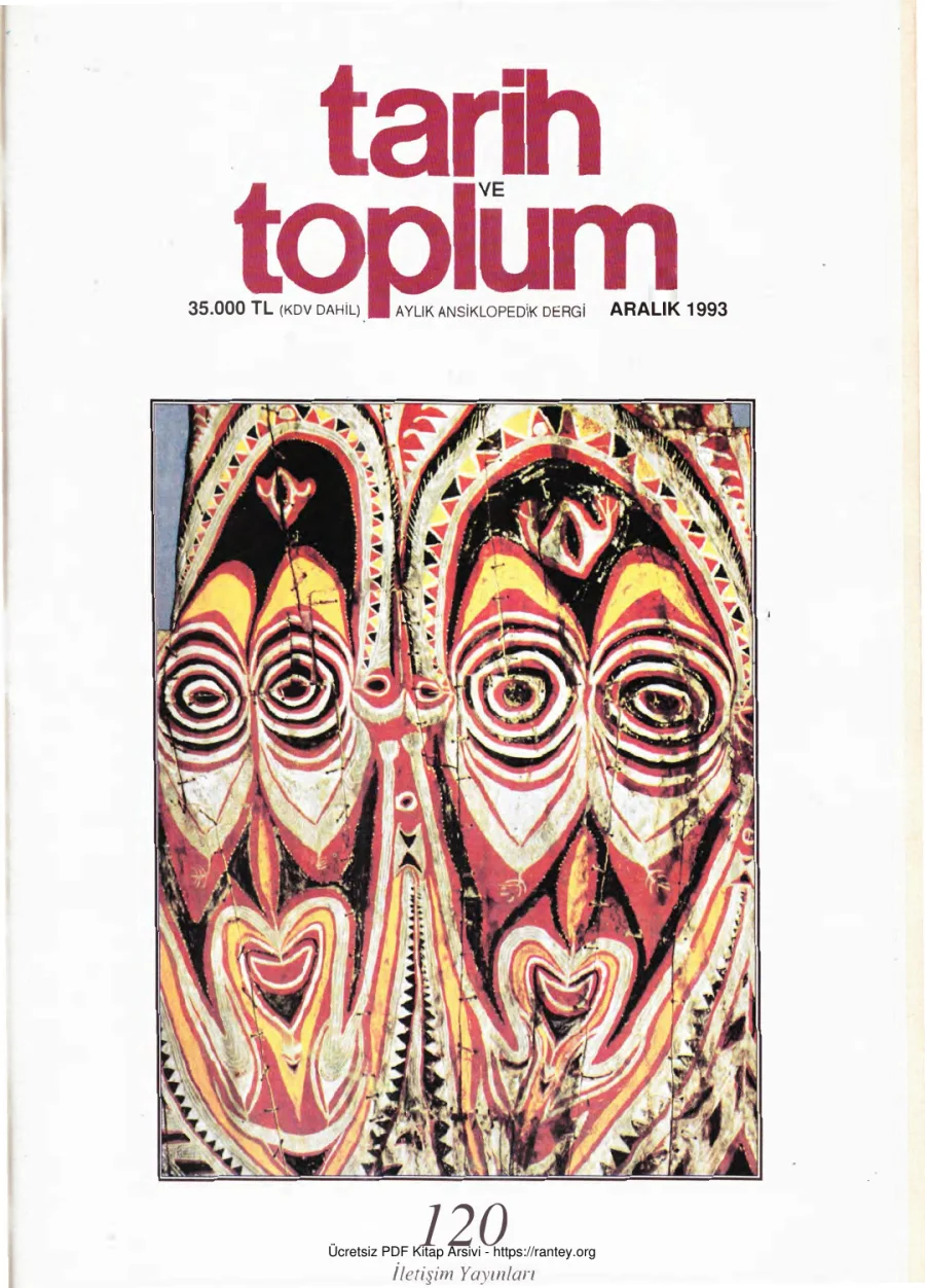 Tarih ve Toplum Sayı 120 kapak görseli