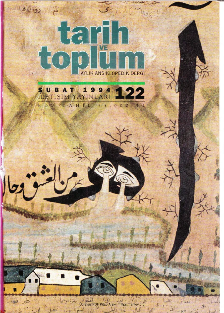 Tarih ve Toplum Sayı 122 kapak görseli