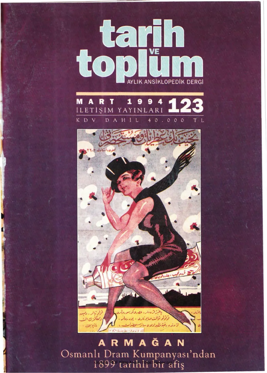 Tarih ve Toplum Sayı 123 kapak görseli