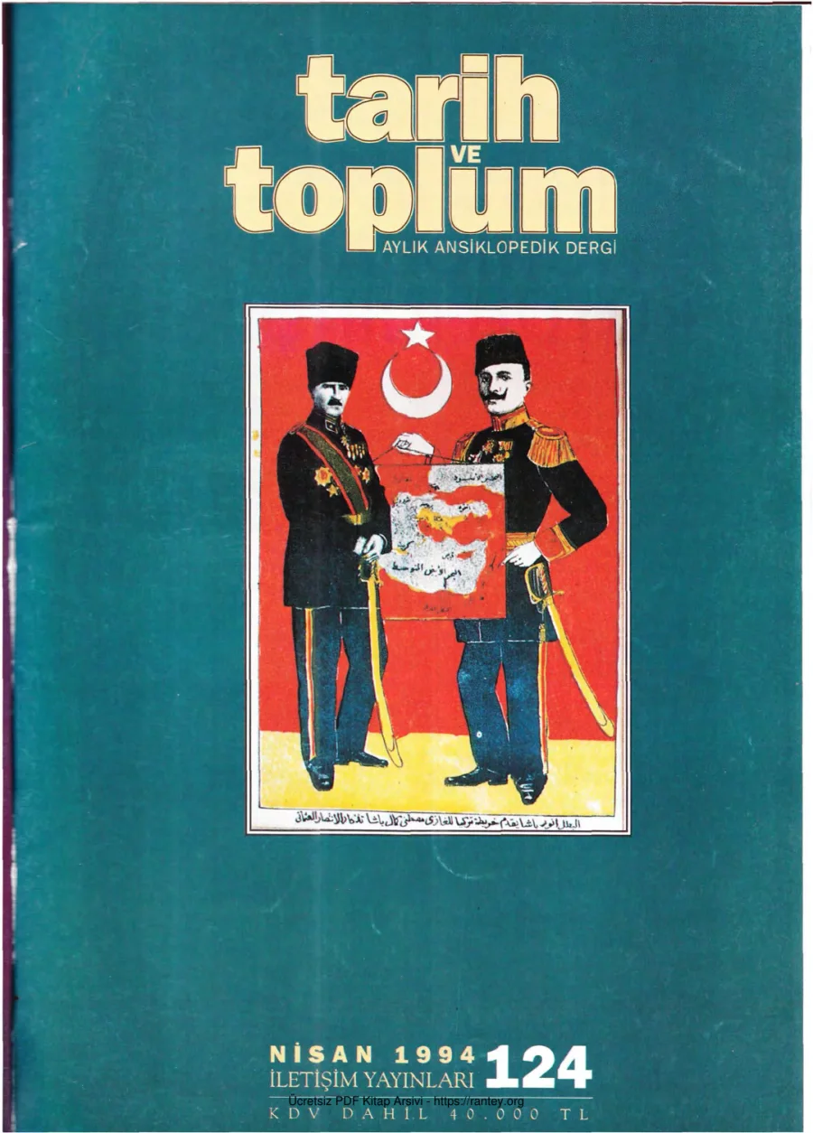 Tarih ve Toplum Sayı 124 kapak görseli