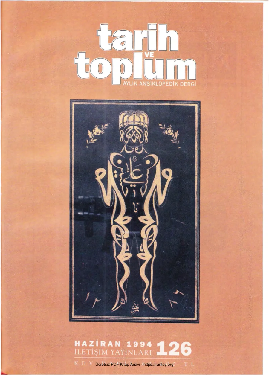 Tarih ve Toplum Sayı 126 kapak görseli