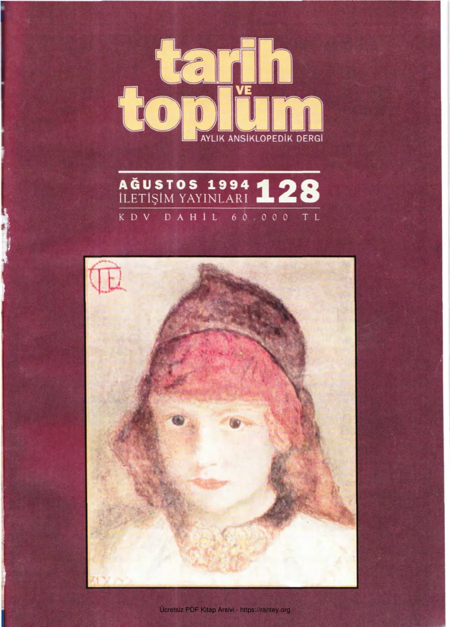 Tarih ve Toplum Sayı 128 kapak görseli