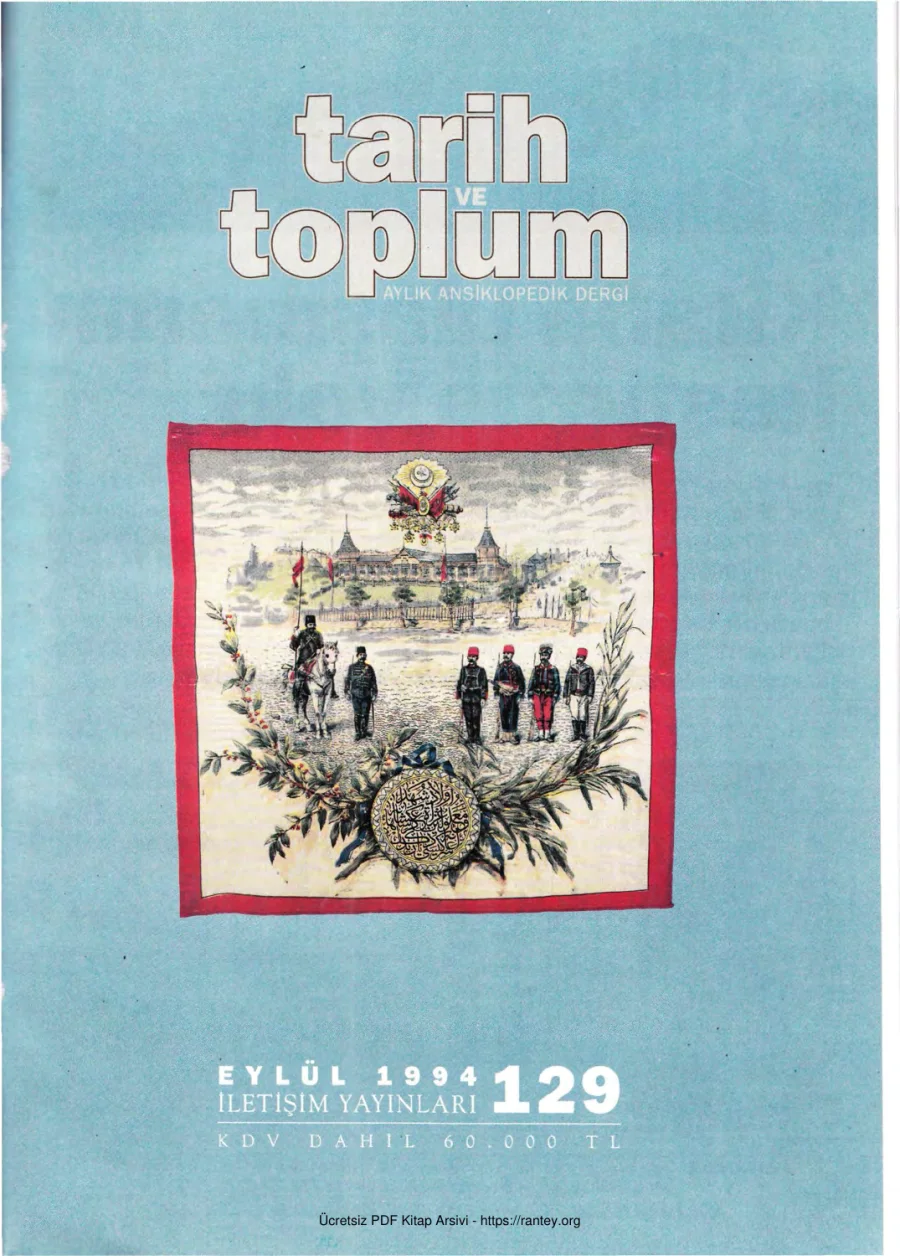 Tarih ve Toplum Sayı 129 kapak görseli