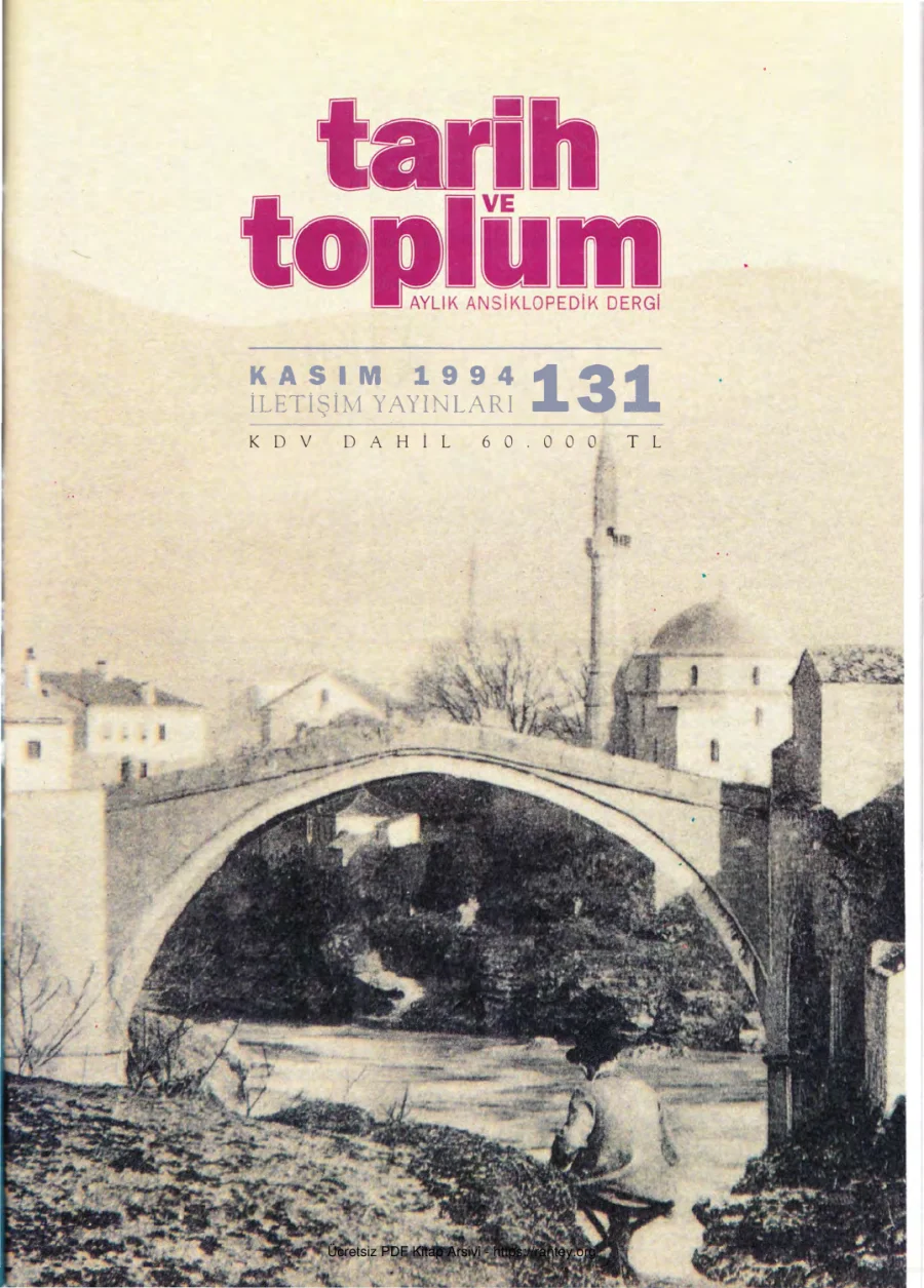 Tarih ve Toplum Sayı 131 kapak görseli