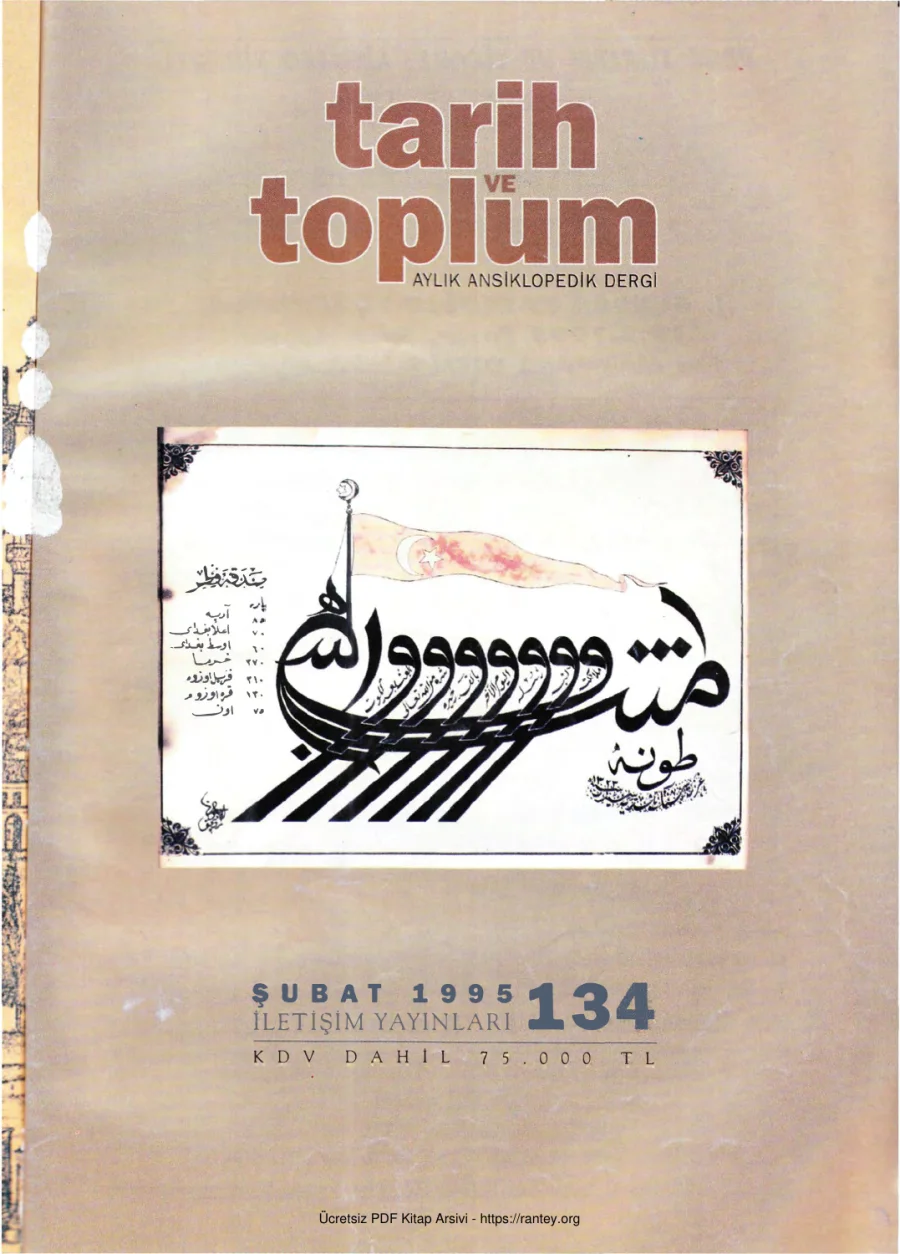 Tarih ve Toplum Sayı 134 kapak görseli