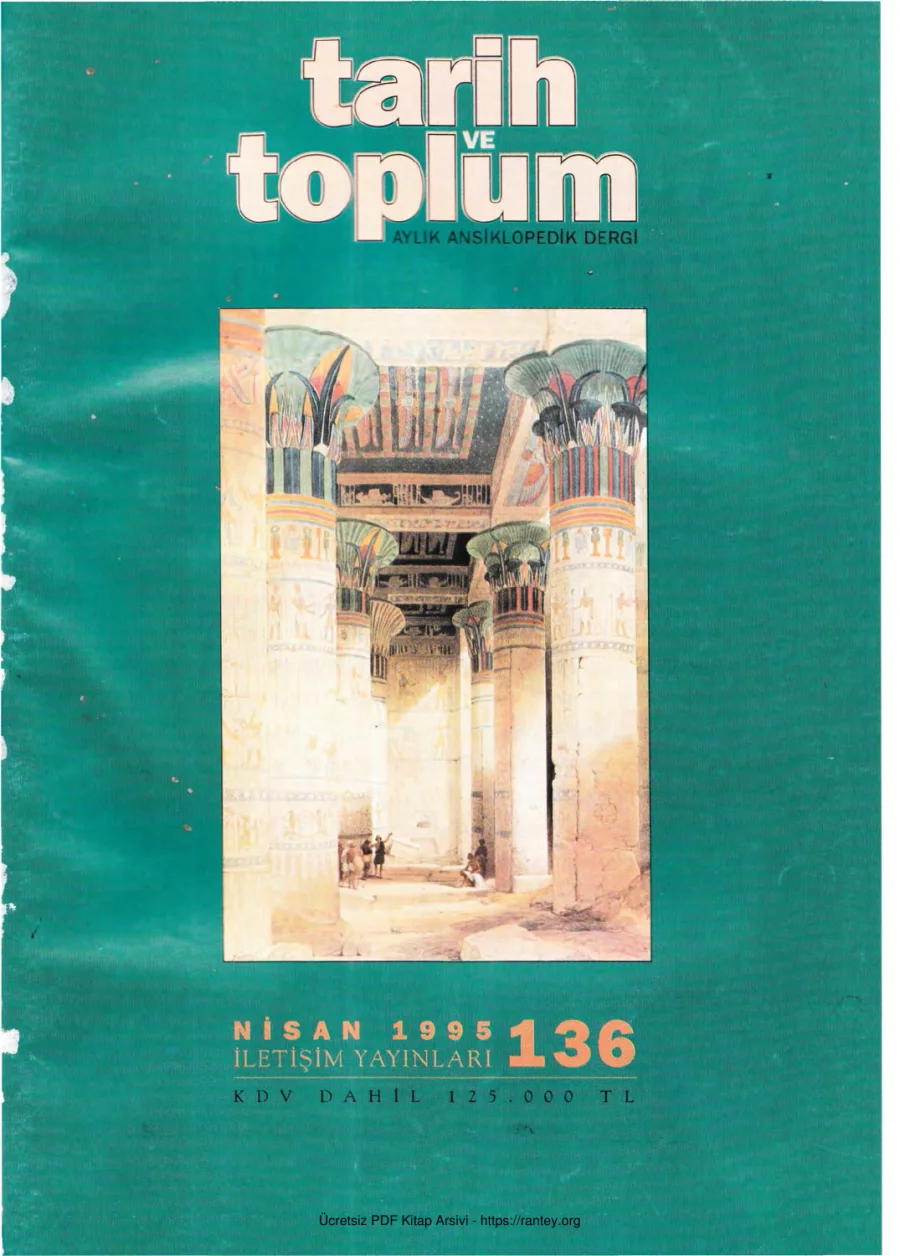 Tarih ve Toplum Sayı 136 kapak görseli