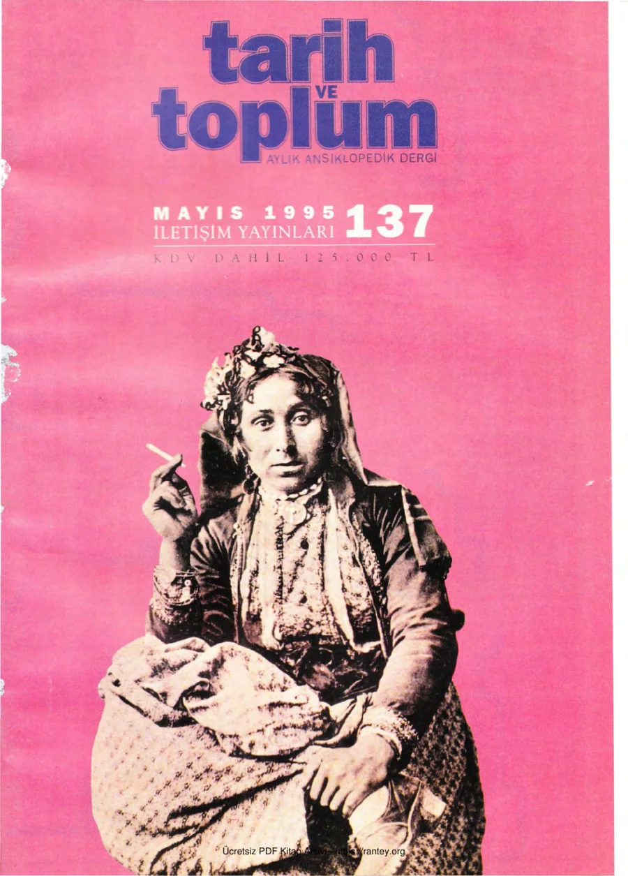 Tarih ve Toplum Sayı 137 kapak görseli