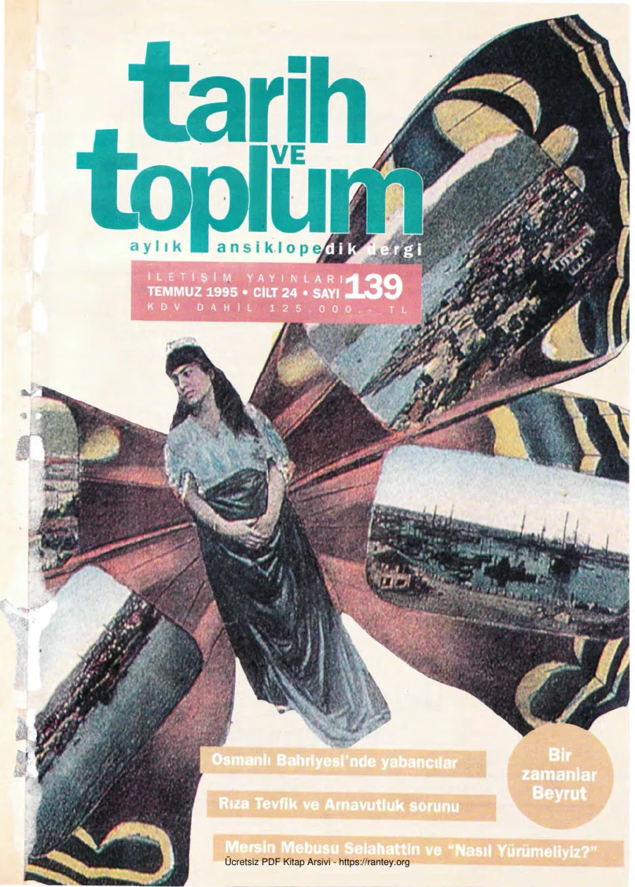 Tarih ve Toplum Sayı 139 kapak görseli