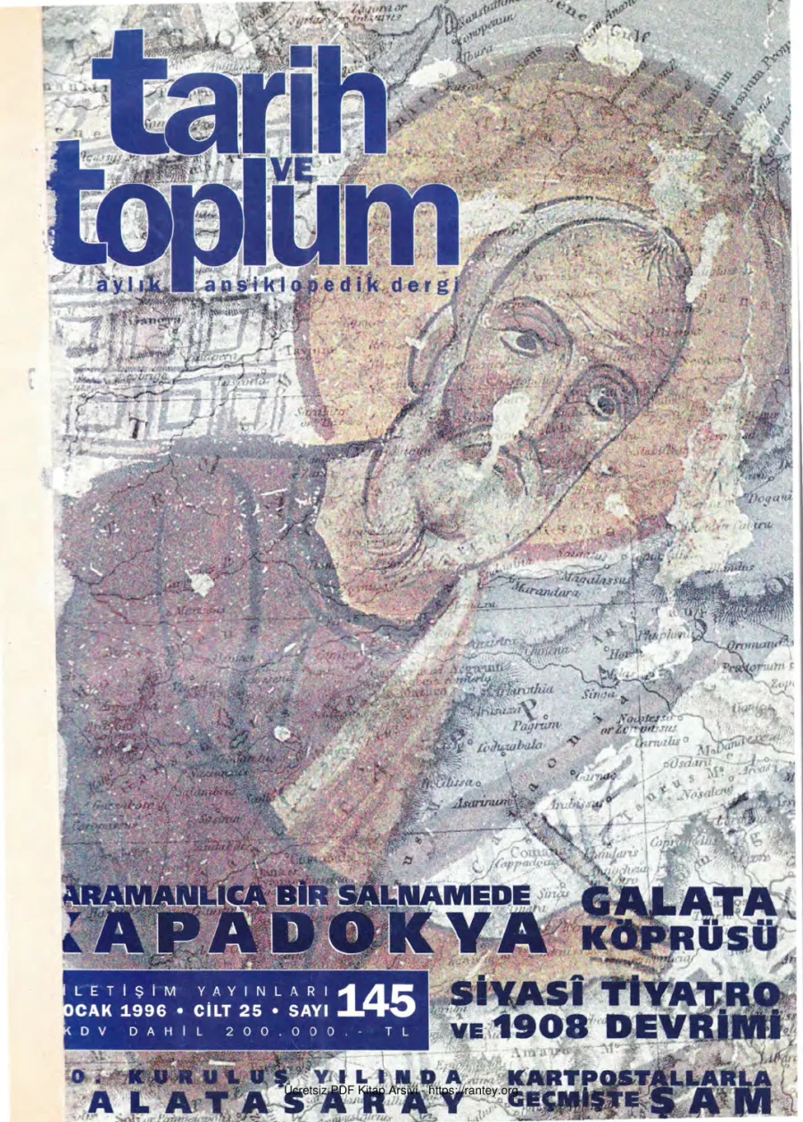 Tarih ve Toplum Sayı 145 kapak görseli