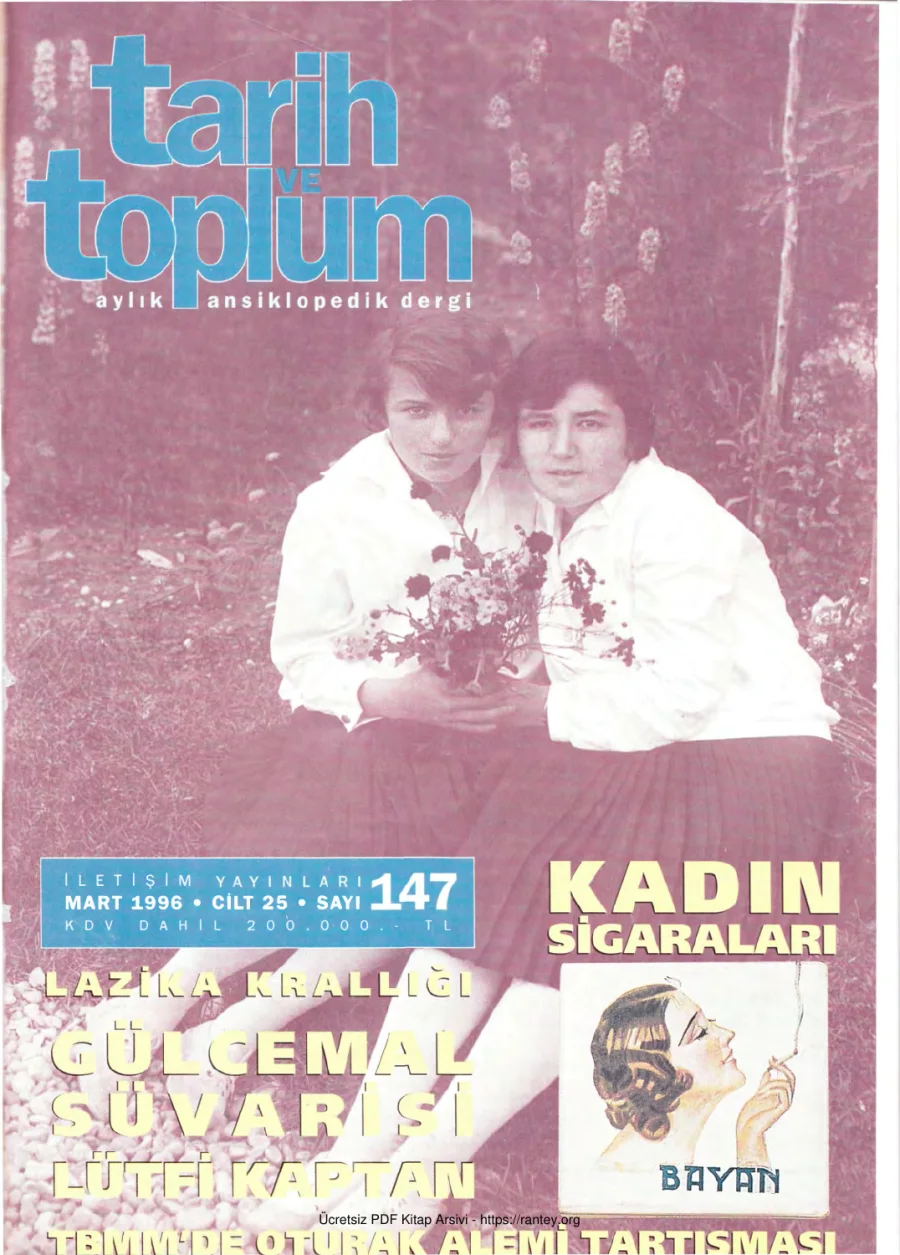Tarih ve Toplum Sayı 147 kapak görseli