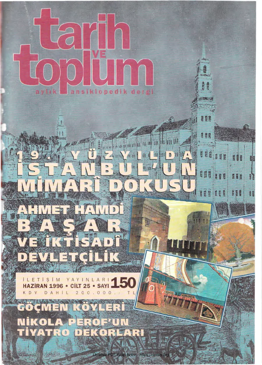 Tarih ve Toplum Sayı 150 kapak görseli