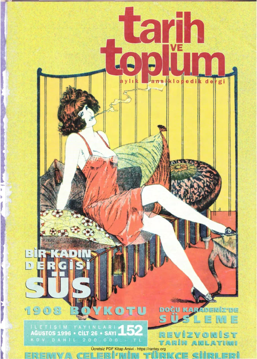 Tarih ve Toplum Sayı 152 kapak görseli