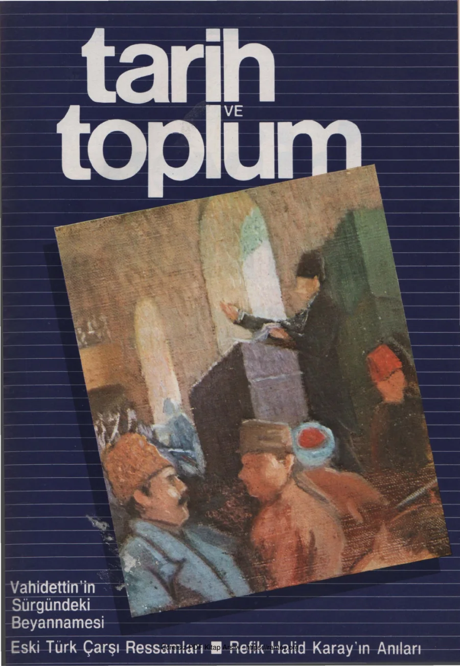 Tarih ve Toplum Sayı 16 Nisan 1985 kapak görseli