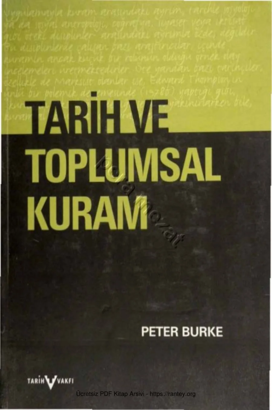 Tarih ve Toplumsal Kuram kapak görseli