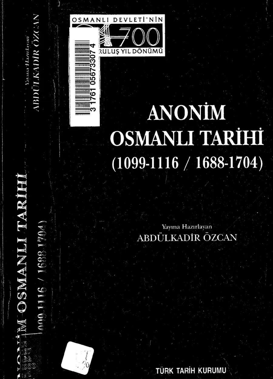 Tarihi 1688 1704 Haz Abdülkadir Özcan kapak görseli