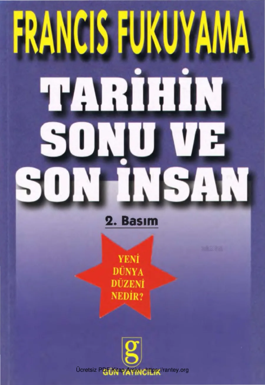 Tarihin Sonu ve Son İnsan kapak görseli