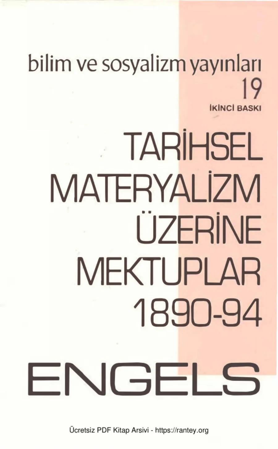 Tarihsel Materyalizm Üzerine Mektuplar 1890 94 kapak görseli
