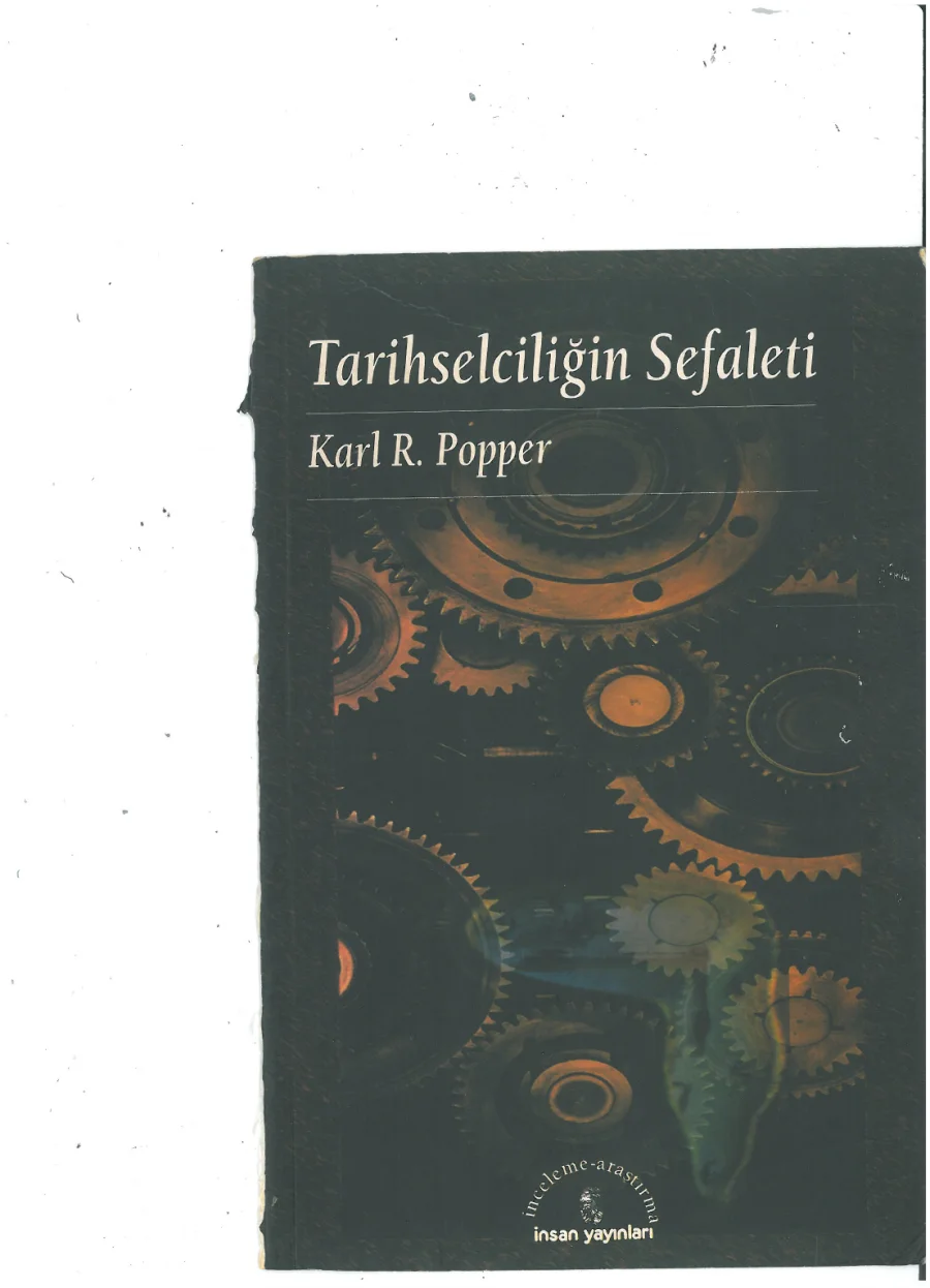 Tarihselciliğin Sefaleti kapak görseli