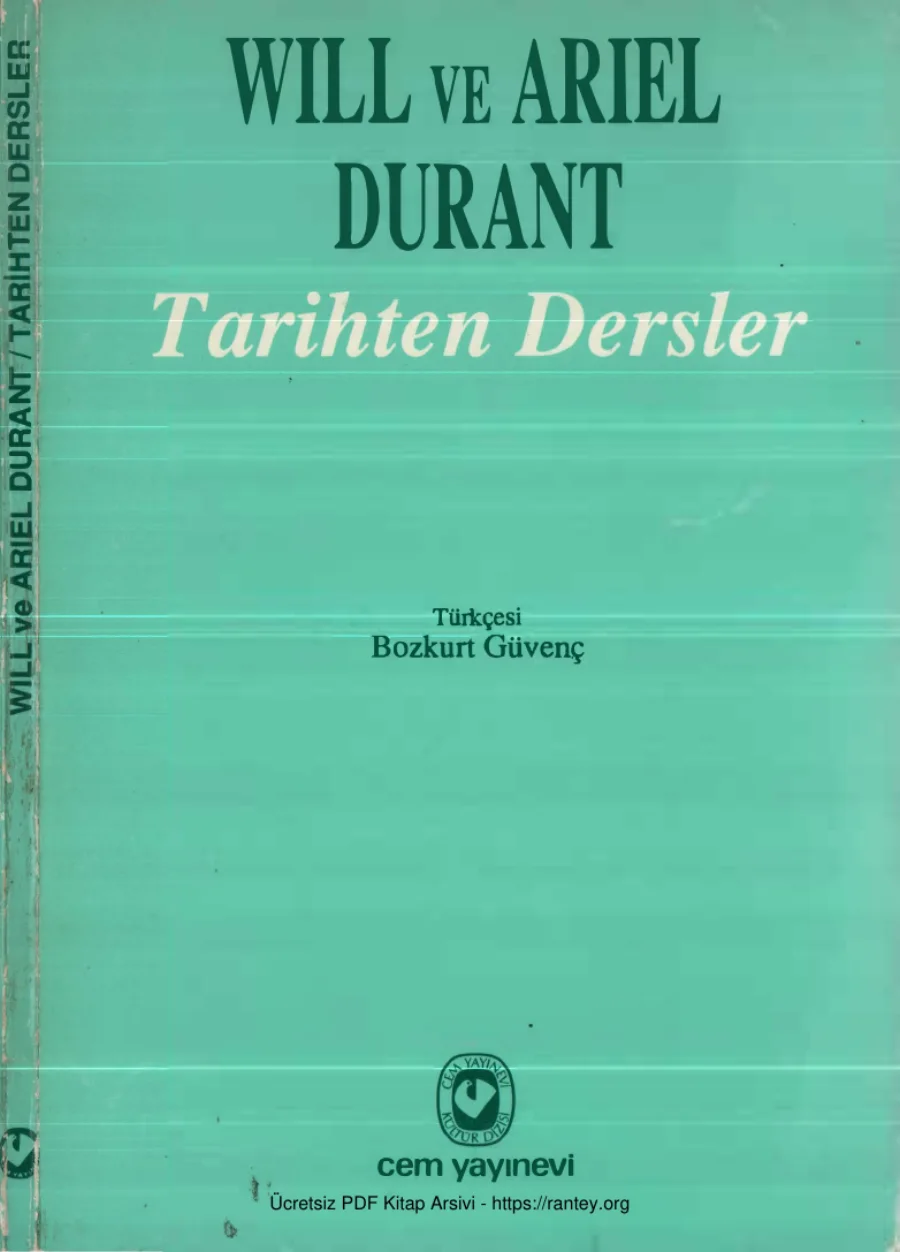 Tarihten Dersler kapak görseli
