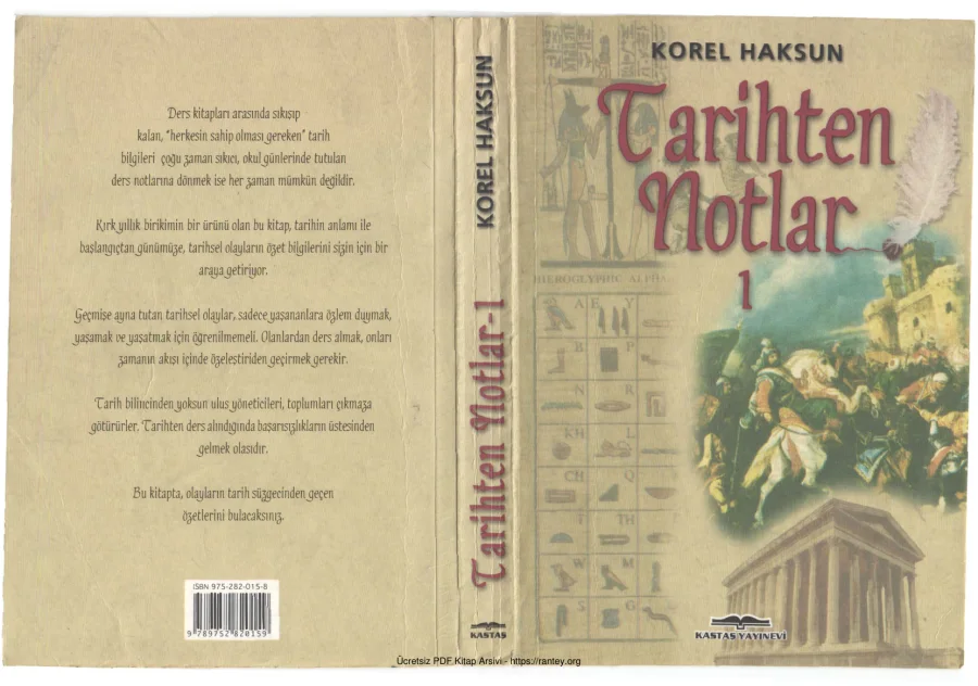 Tarihten Notlar 1 Kastaş Yayınları kapak görseli
