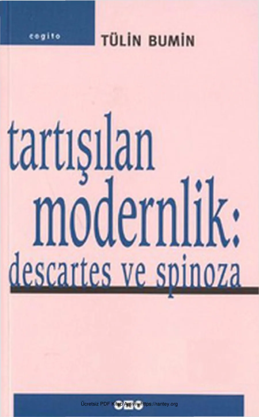 Tartışılan Modernlik Descartes ve Spinoza kapak görseli